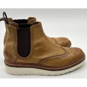 Grenson Men’s  Uk 5.5 D Tan Leather Chelsea Boots Goodyear Welt Extralight Soles
